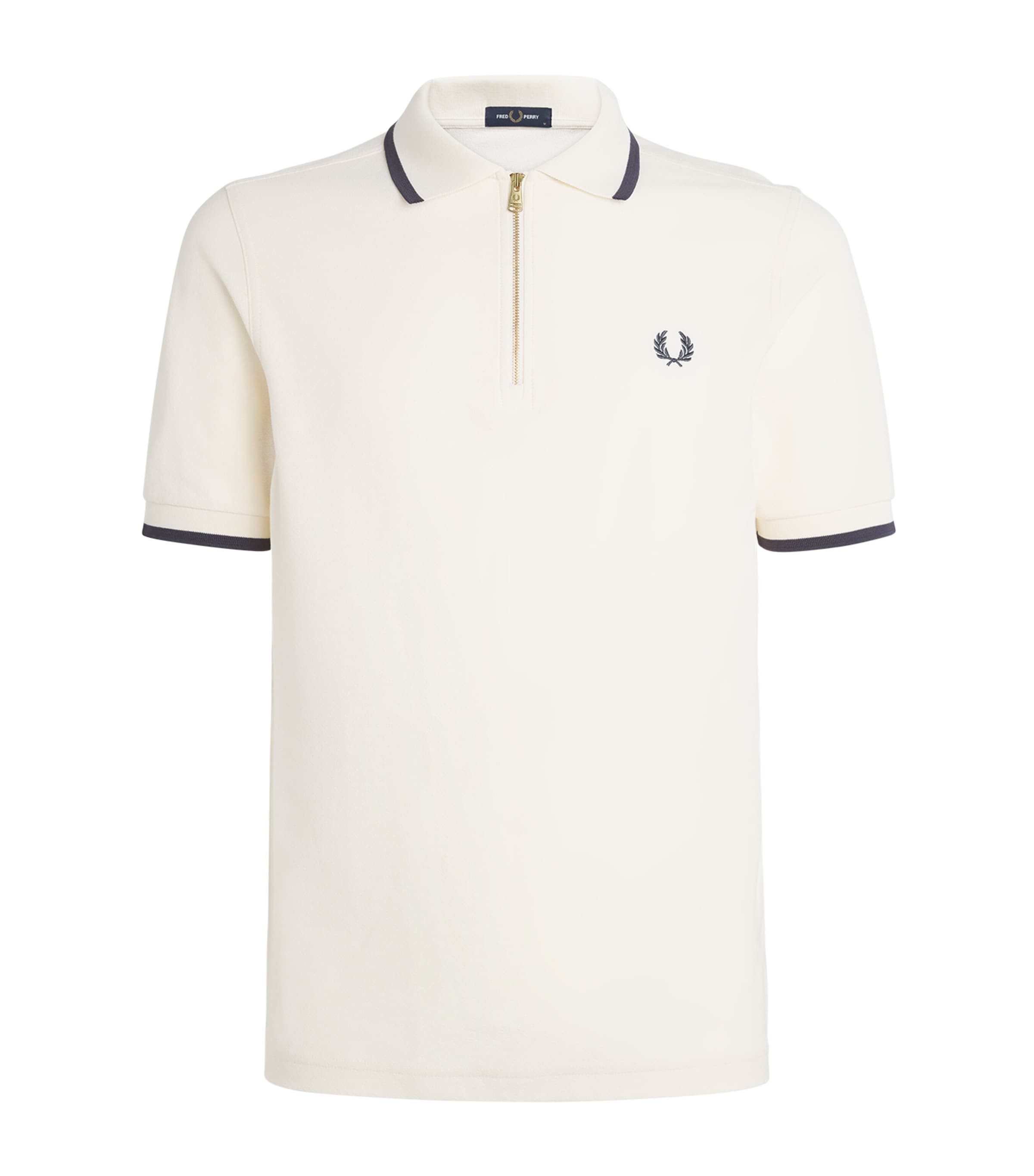 Cotton Crepe Piqué Polo Shirt