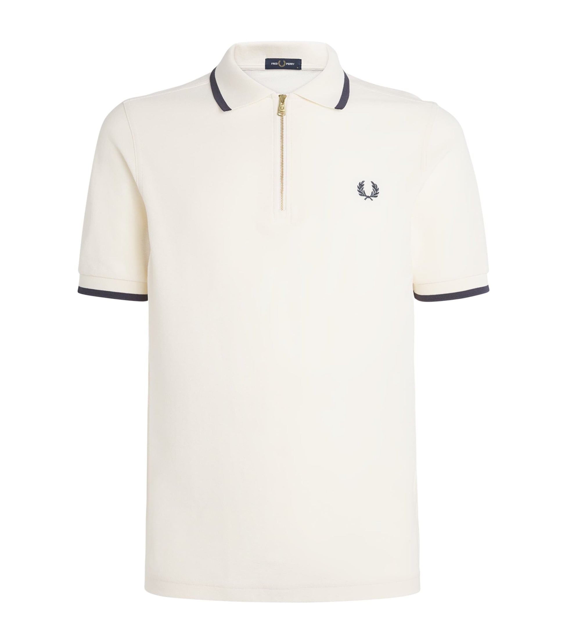 Cotton Crepe Piqué Polo Shirt