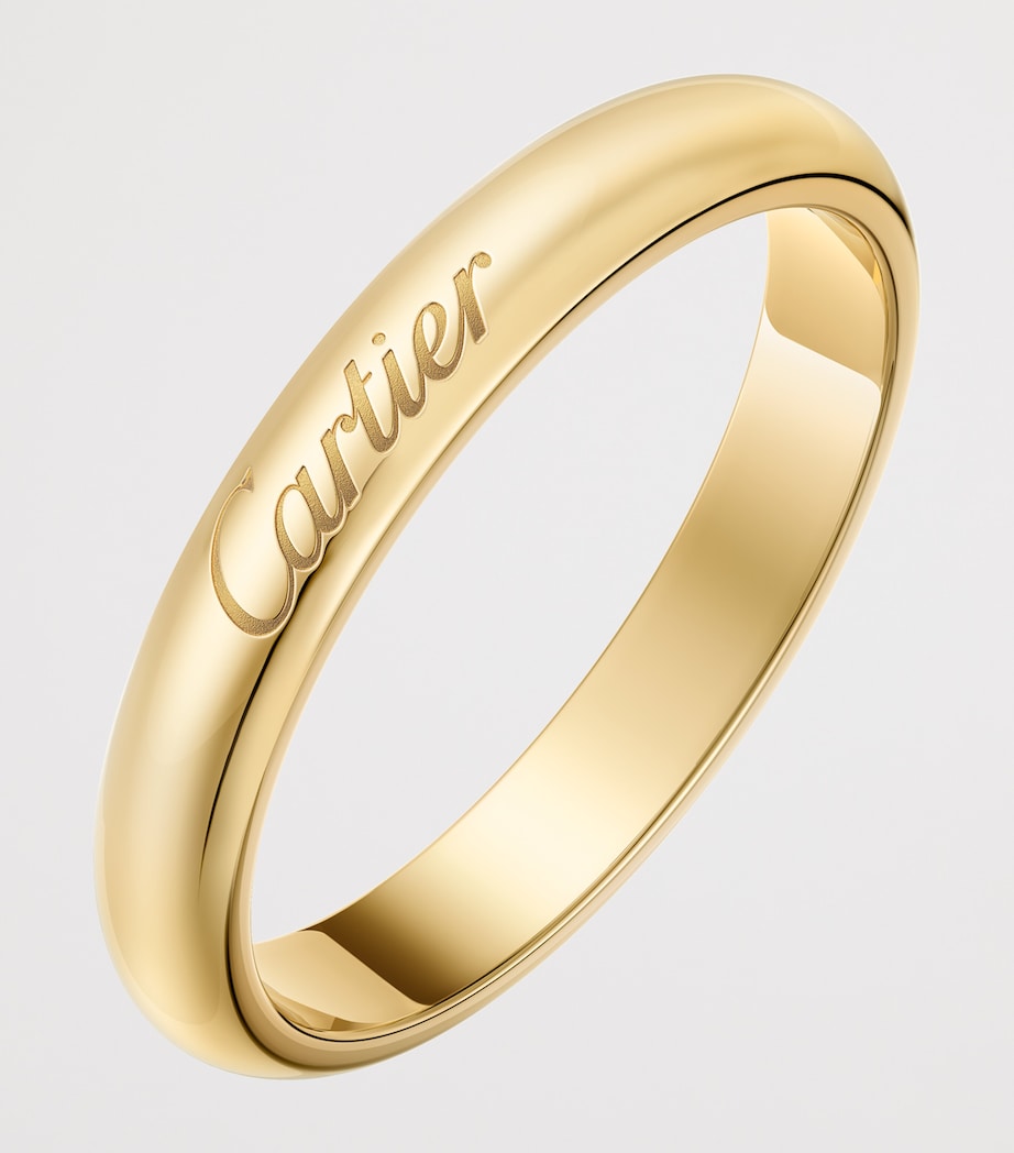 Yellow Gold C de Cartier Curved Wedding Ring