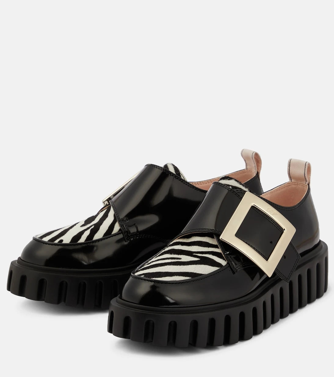 Roger Vivier - Viv' Go-Thick patent leather platform loafers