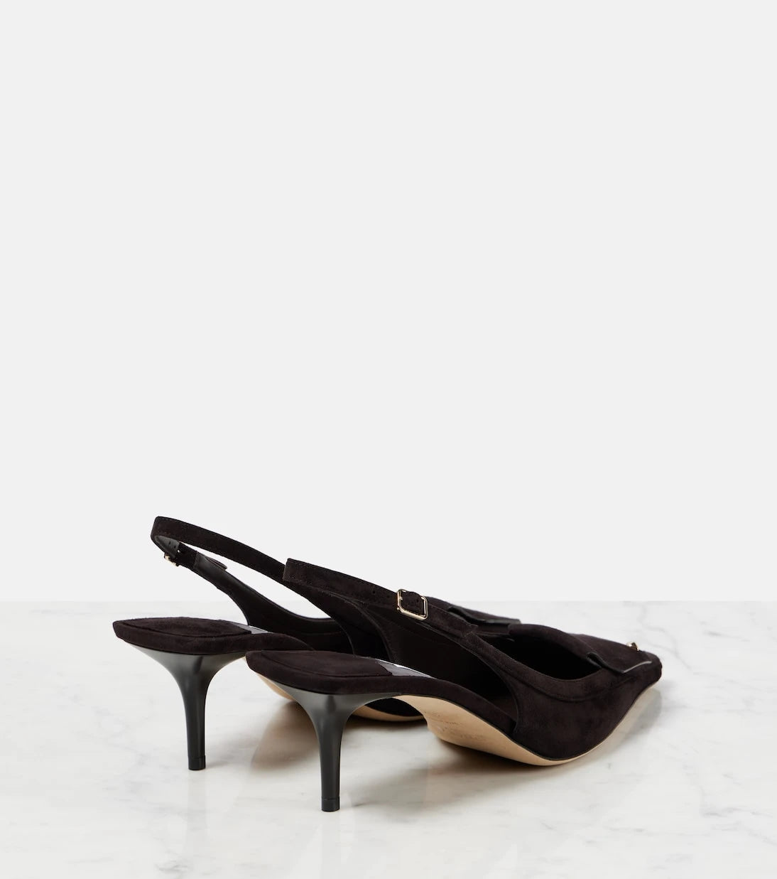 Jimmy Choo - Frances 60 suede slingback pumps