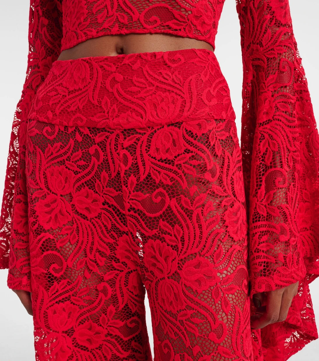 Alexandra Miro - Paloma lace wide-leg pants