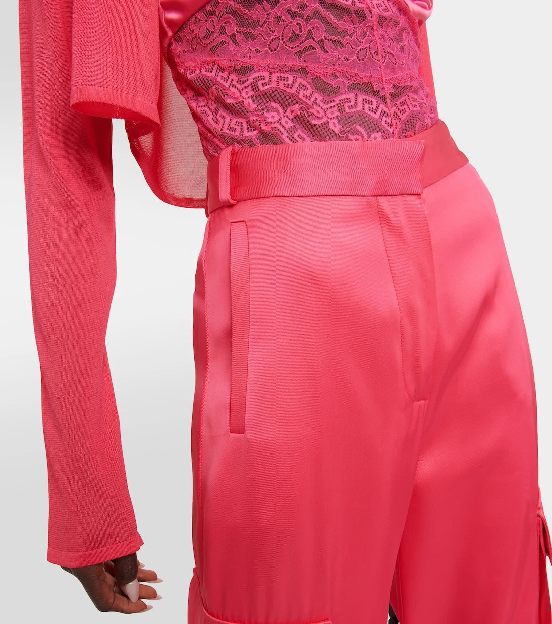 Versace - Satin cargo pants