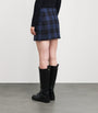 MAX&Co. Blue Wool-Blend Mini Skirt