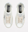 Golden Goose White Leather Hi Star Sneakers