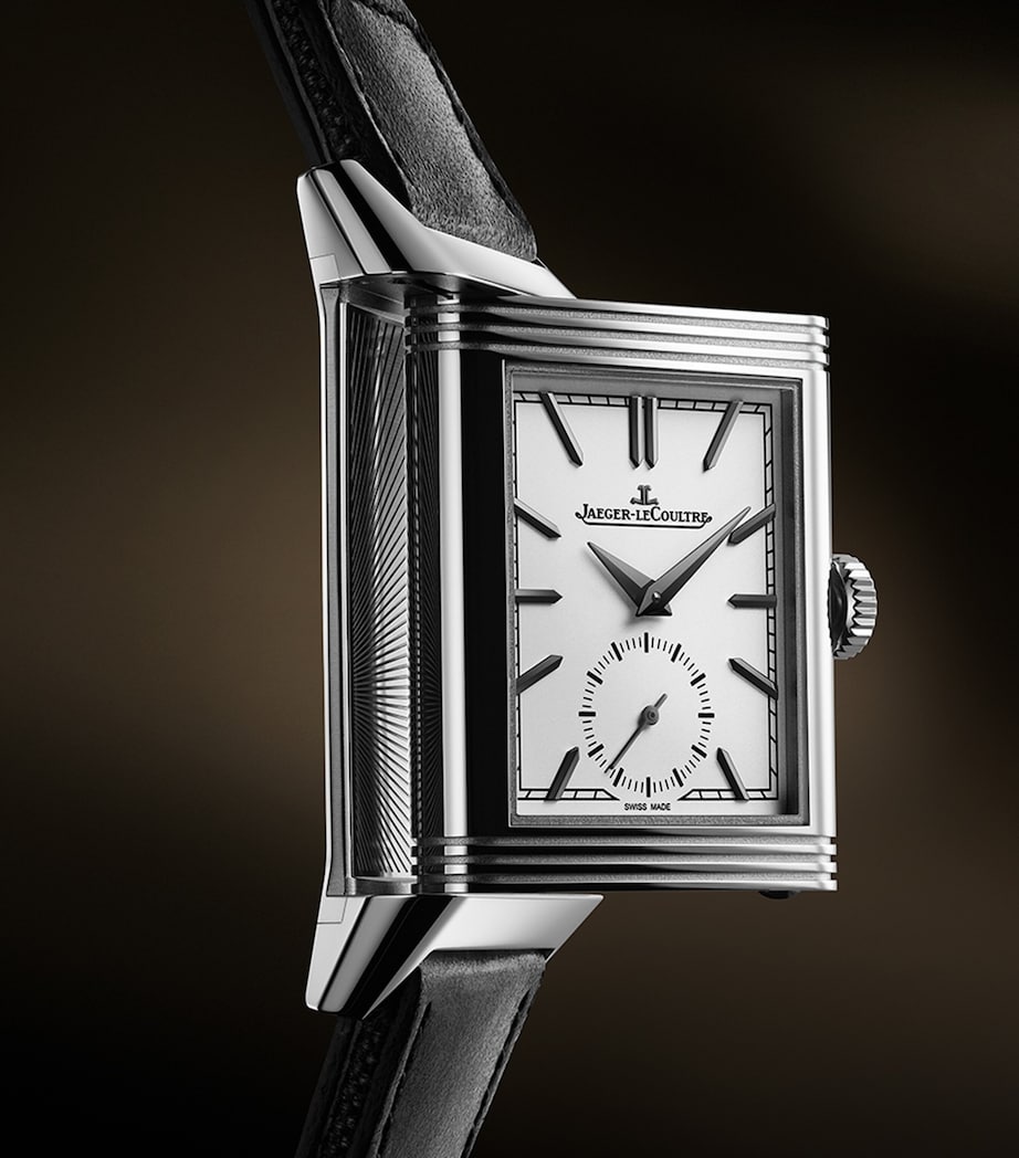 Jaeger-LeCoultre Stainless Steel Reverso Tribute Small Seconds Watch 27.4mm