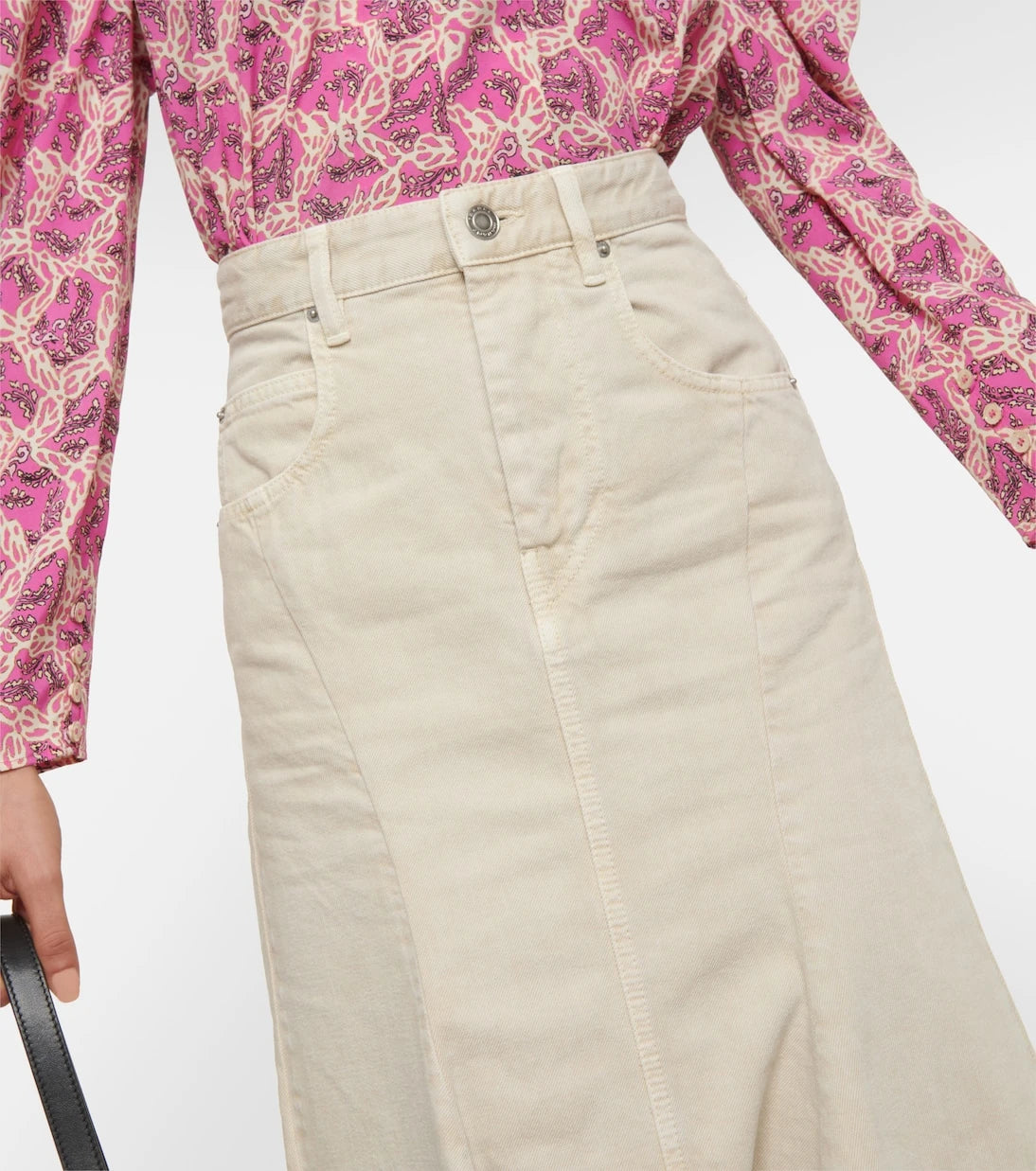 Isabel Marant - Nyda denim midi skirt