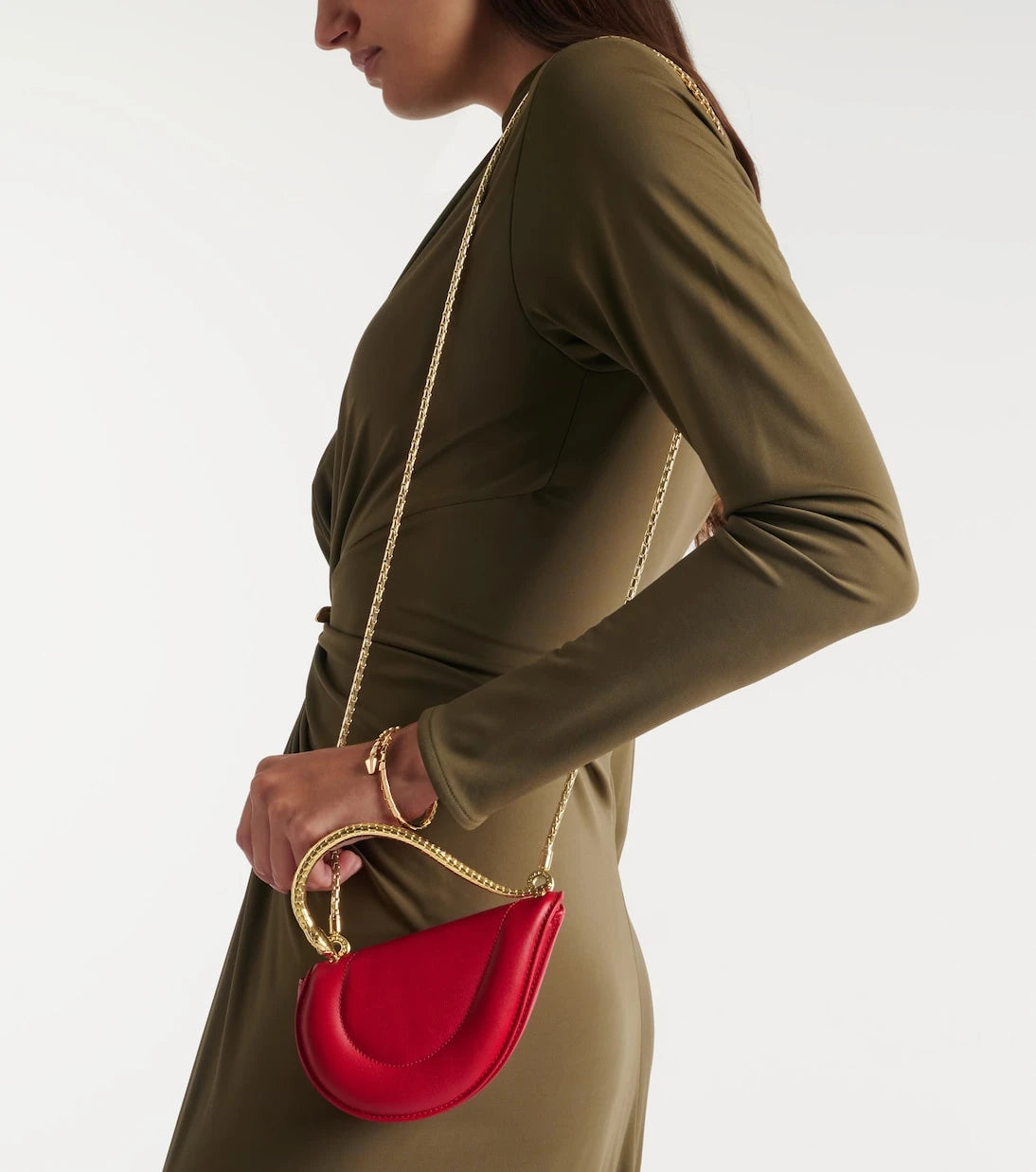 Bvlgari - Serpenti Cuoricino Mini leather top-handle bag
