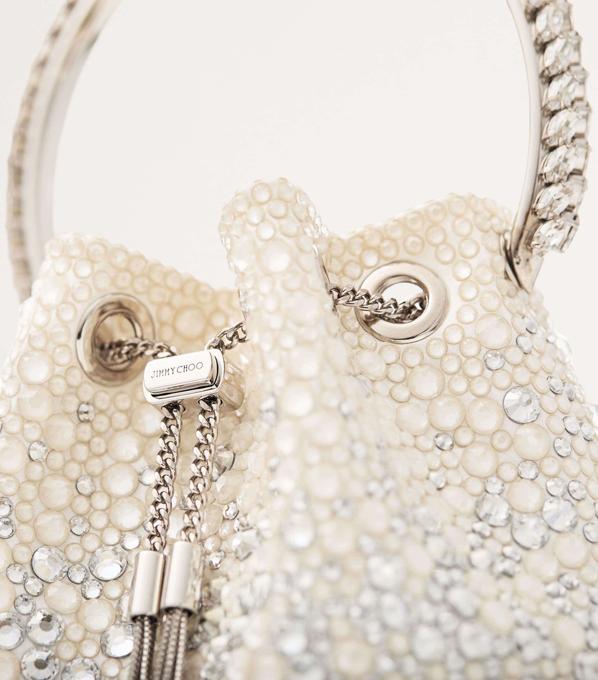 Ivory Bon Bon Embellished Top-Handle Bag