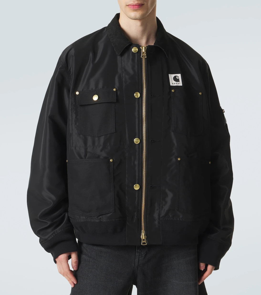 Sacai - x Carhartt corduroy-trimmed blouson jacket