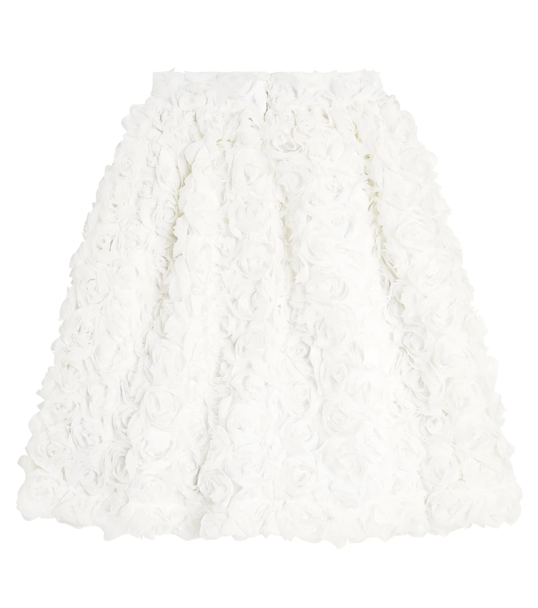 Caroline Bosmans - Floral-appliqué flared tulle skirt