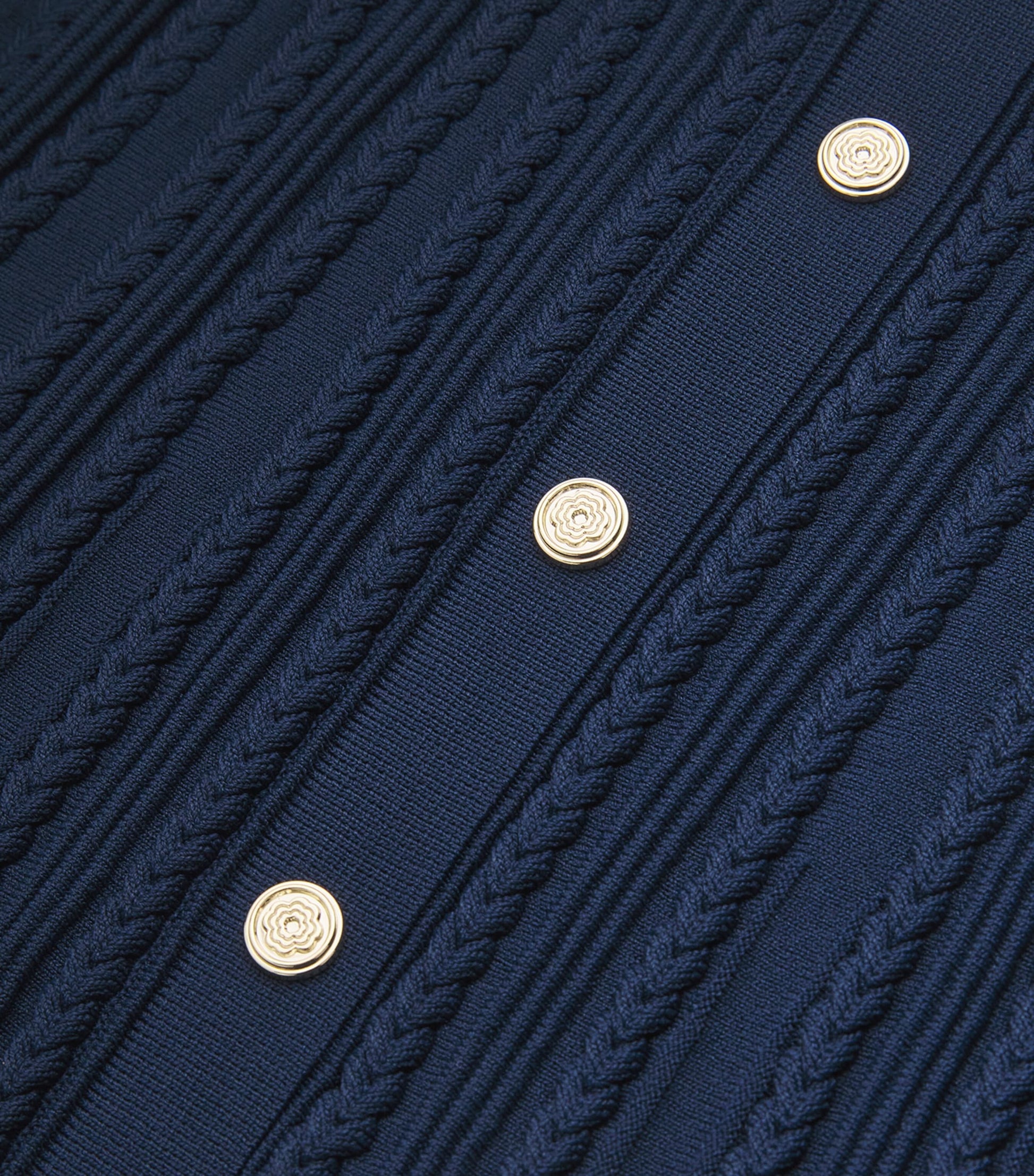 Blue Knitted Mini Skirt