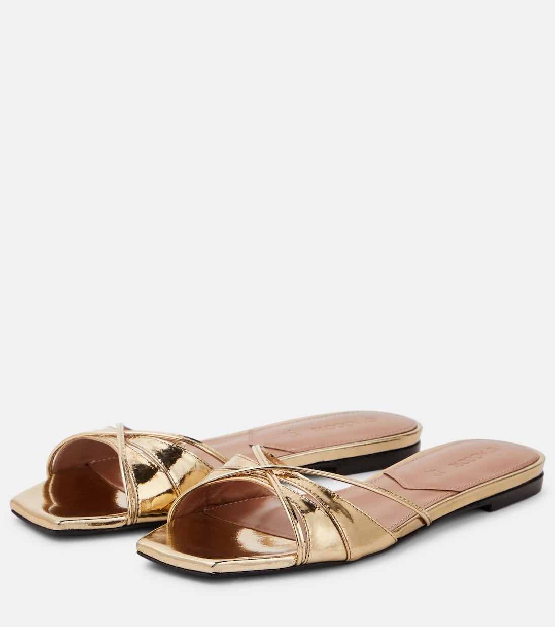 D'Accori - Lust metallic leather slides