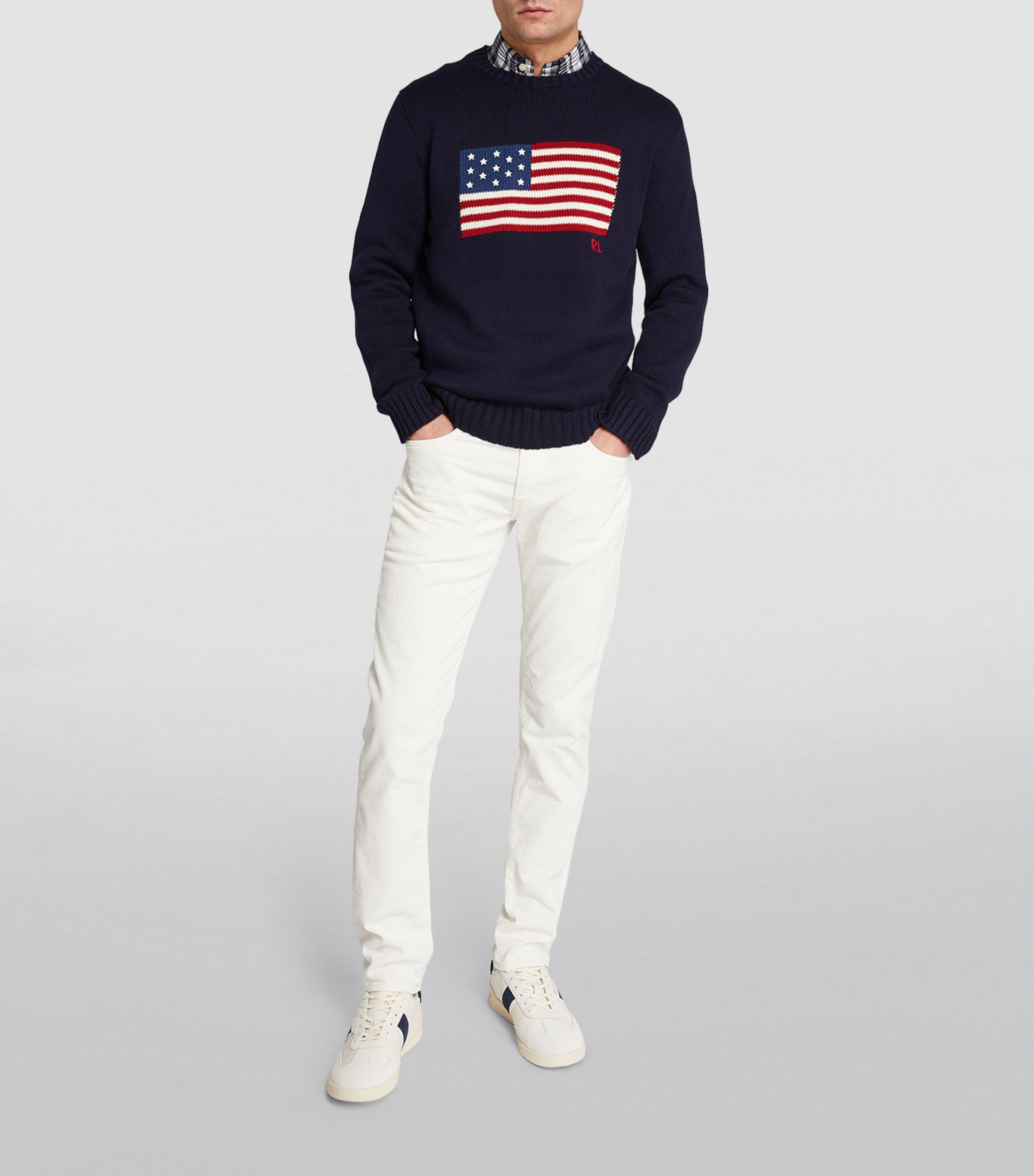 Blue American Flag Sweater
