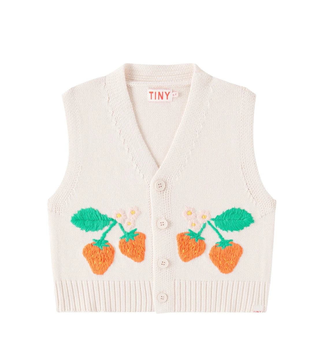 Tinycottons - Strawberries cotton sweater vest