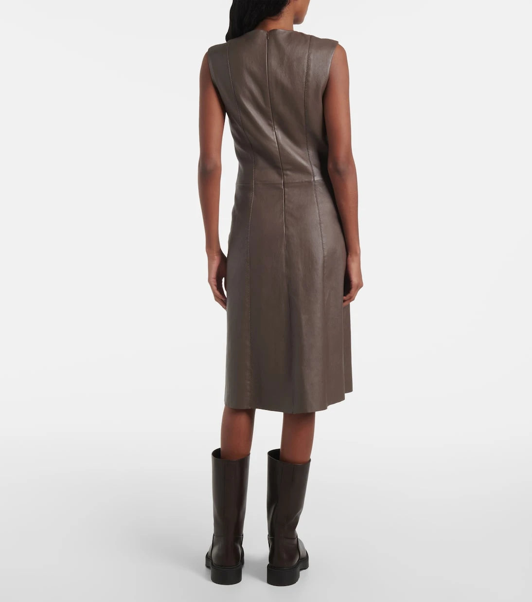 Joseph - Leather midi dress