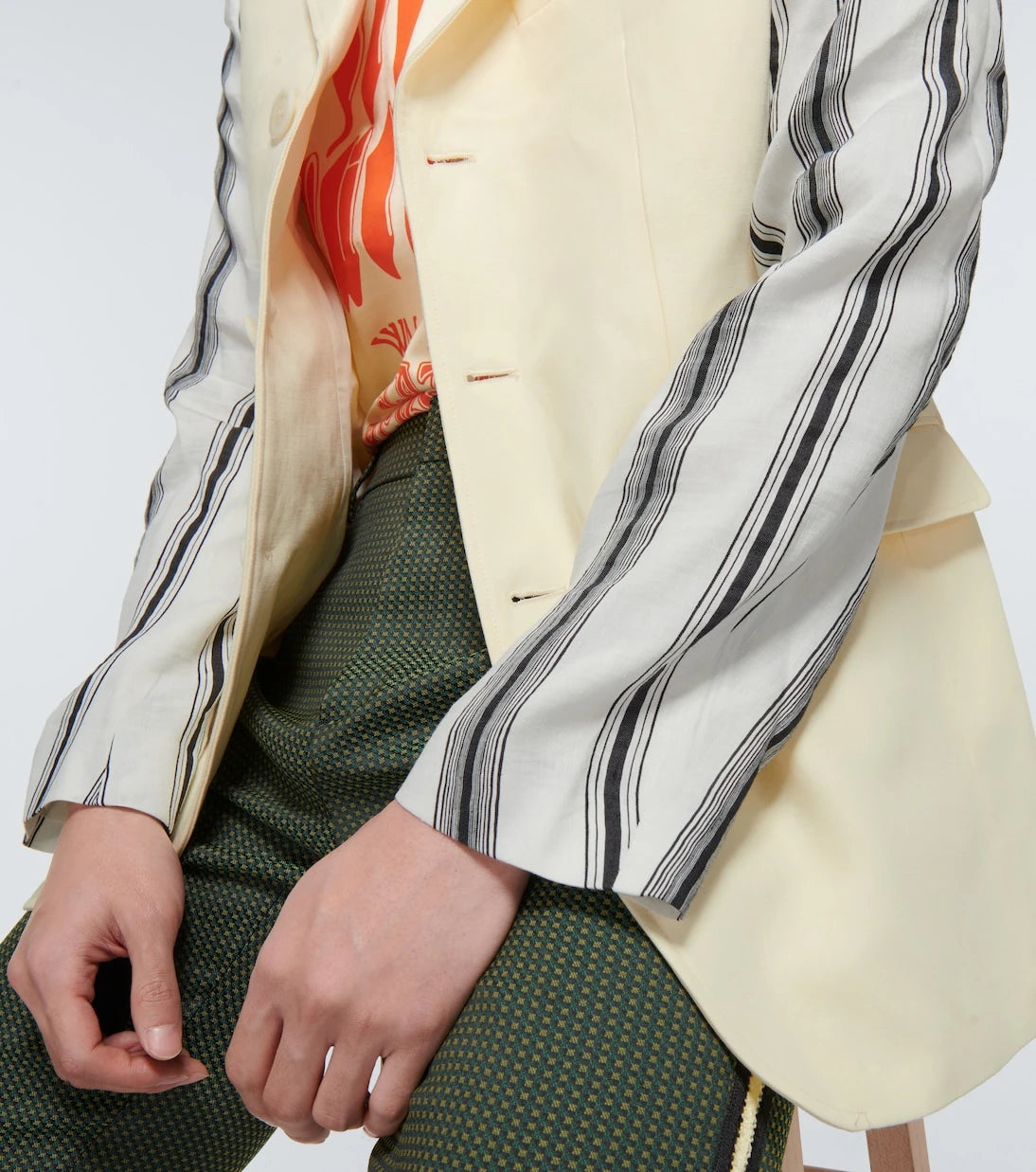 Wales Bonner - Malick cotton and linen blazer