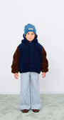 Детско яке Tinycottons COLOR BLOCK POLAR SHERPA HOODIE