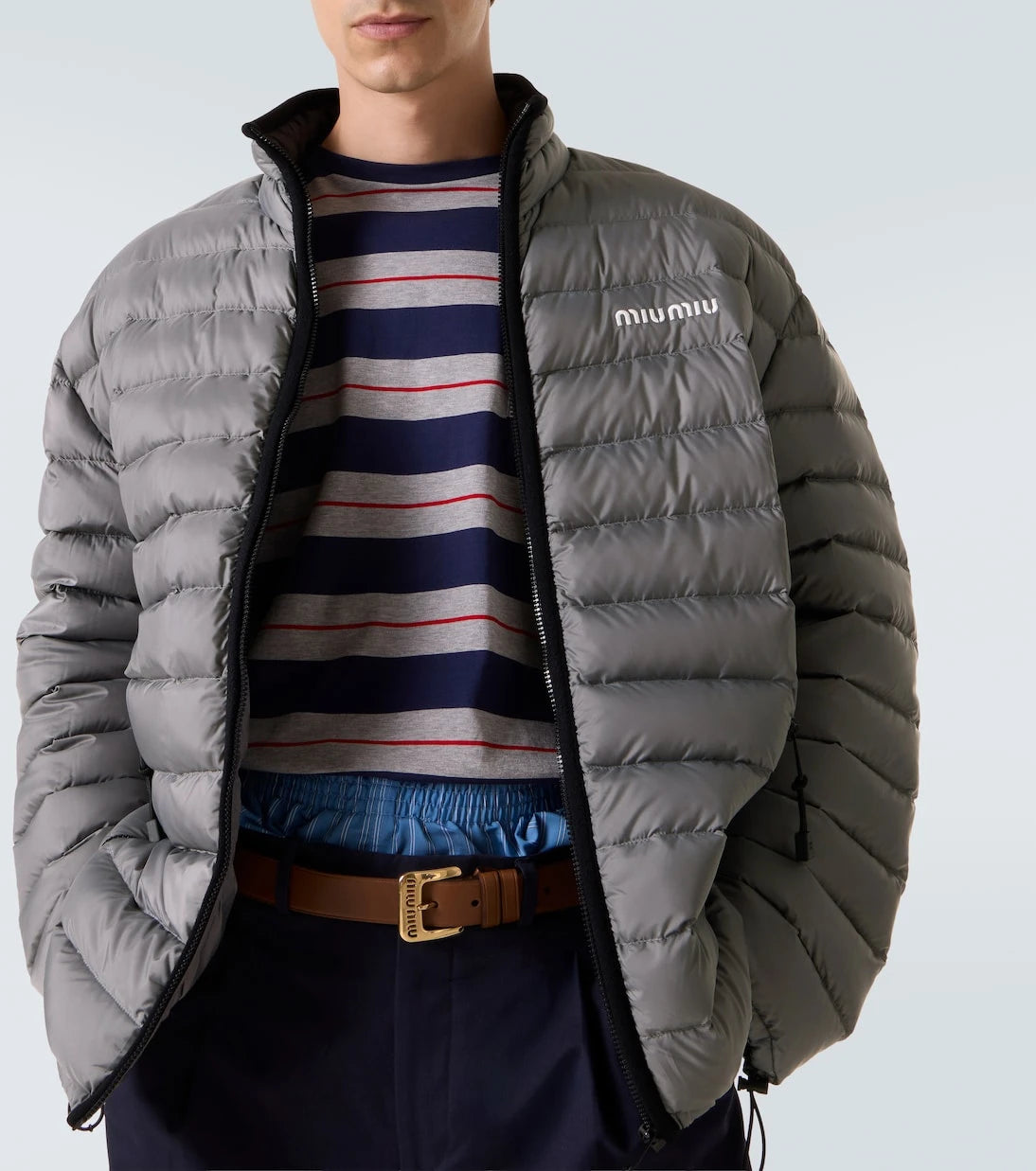 Miu Miu - Paneled down jacket