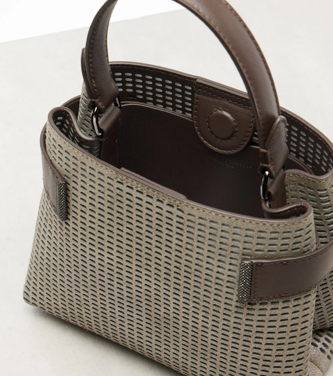 Brunello Cucinelli - Essence Küçük Deri Üstten Saplı Çanta
