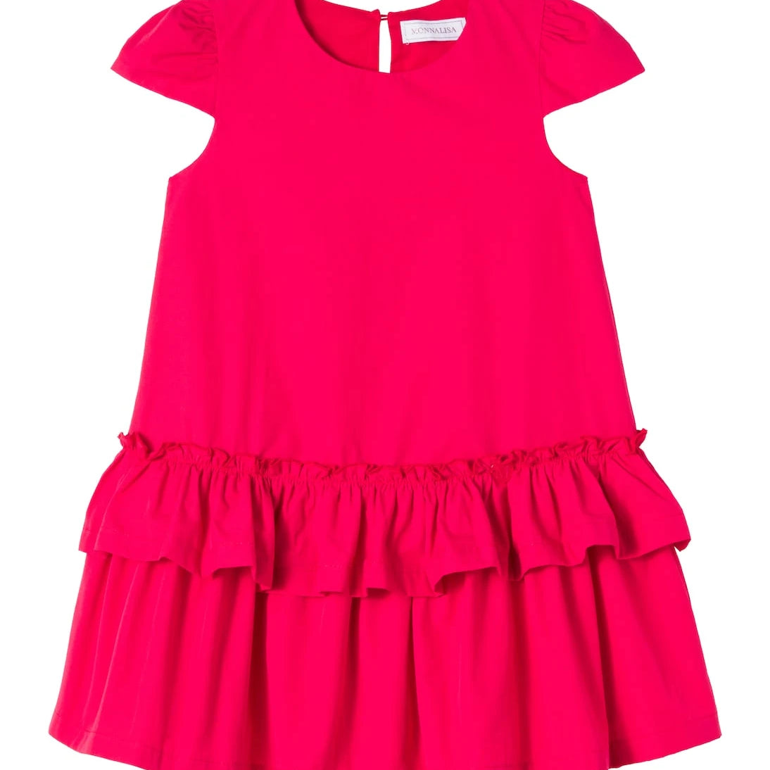 Monnalisa - Ruffled cotton dress