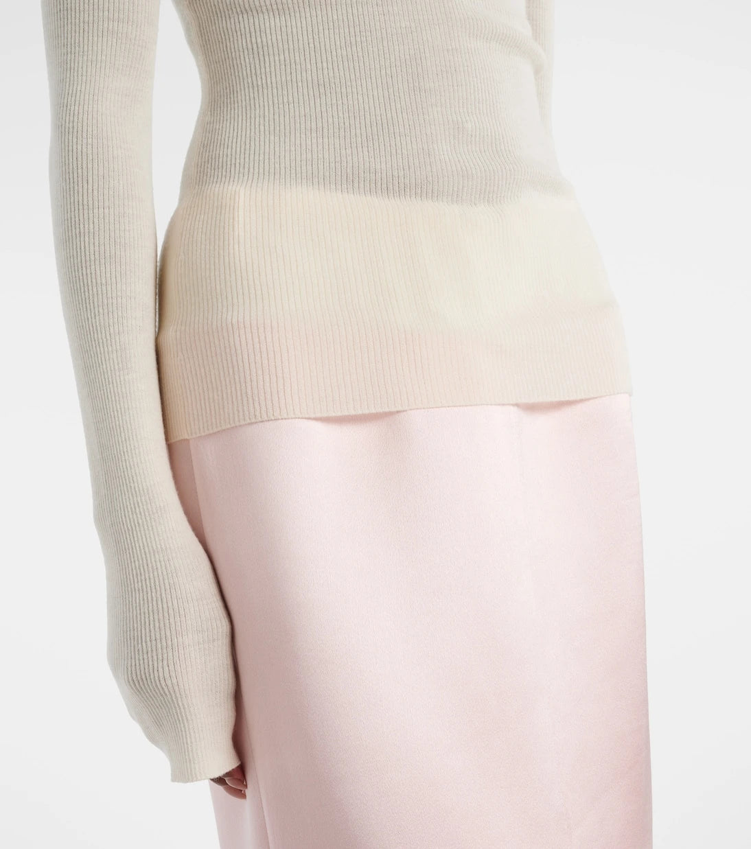 Khaite - Tania ribbed-knit wool-blend top