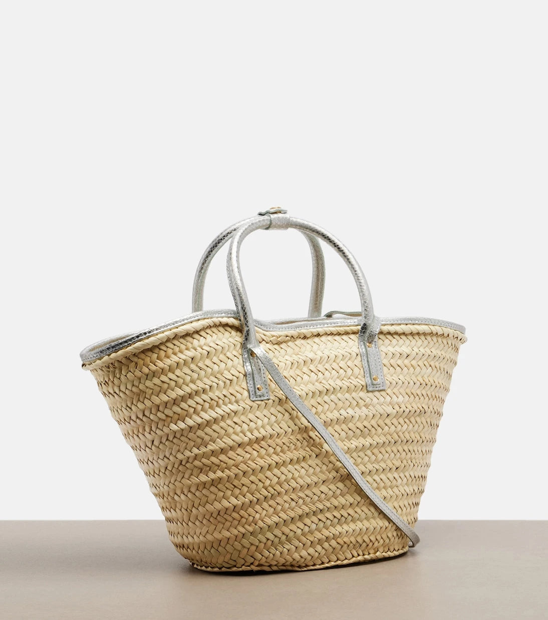 Jacquemus - Soli Medium croc-effect raffia basket bag