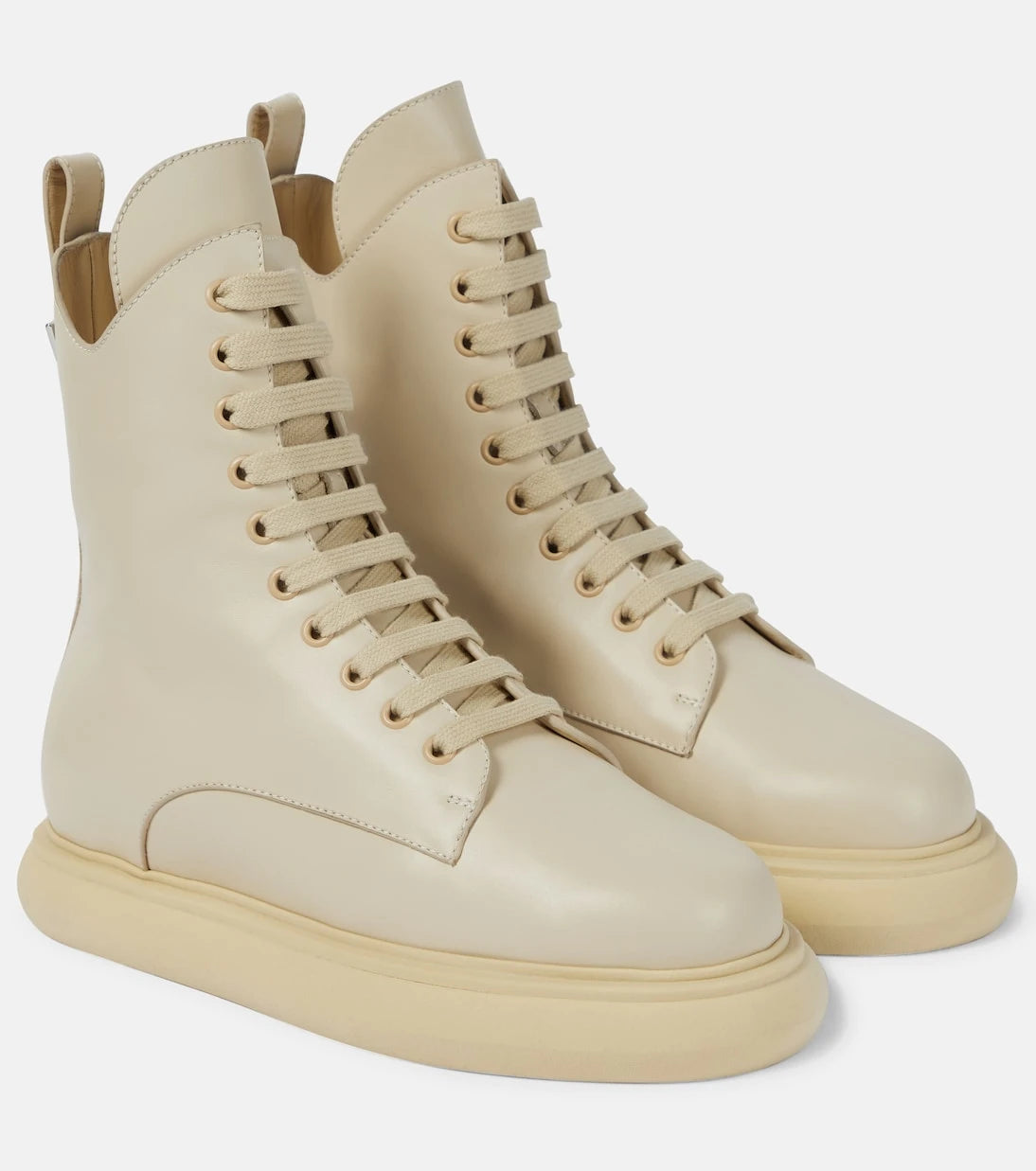 The Attico - Selene leather combat boots