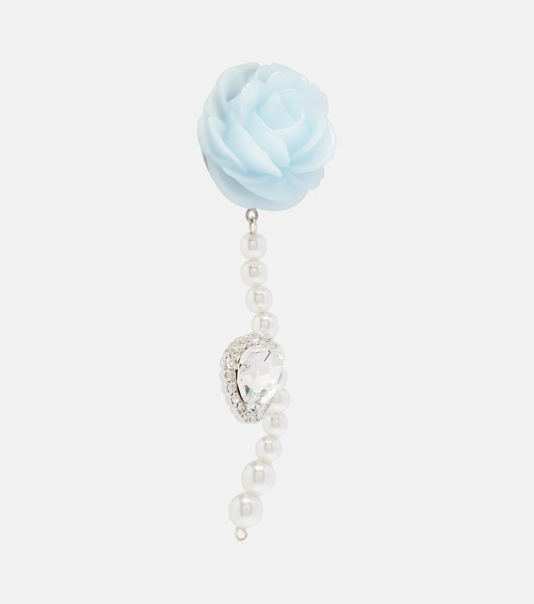 Magda Butrym - Rose embellished drop earrings