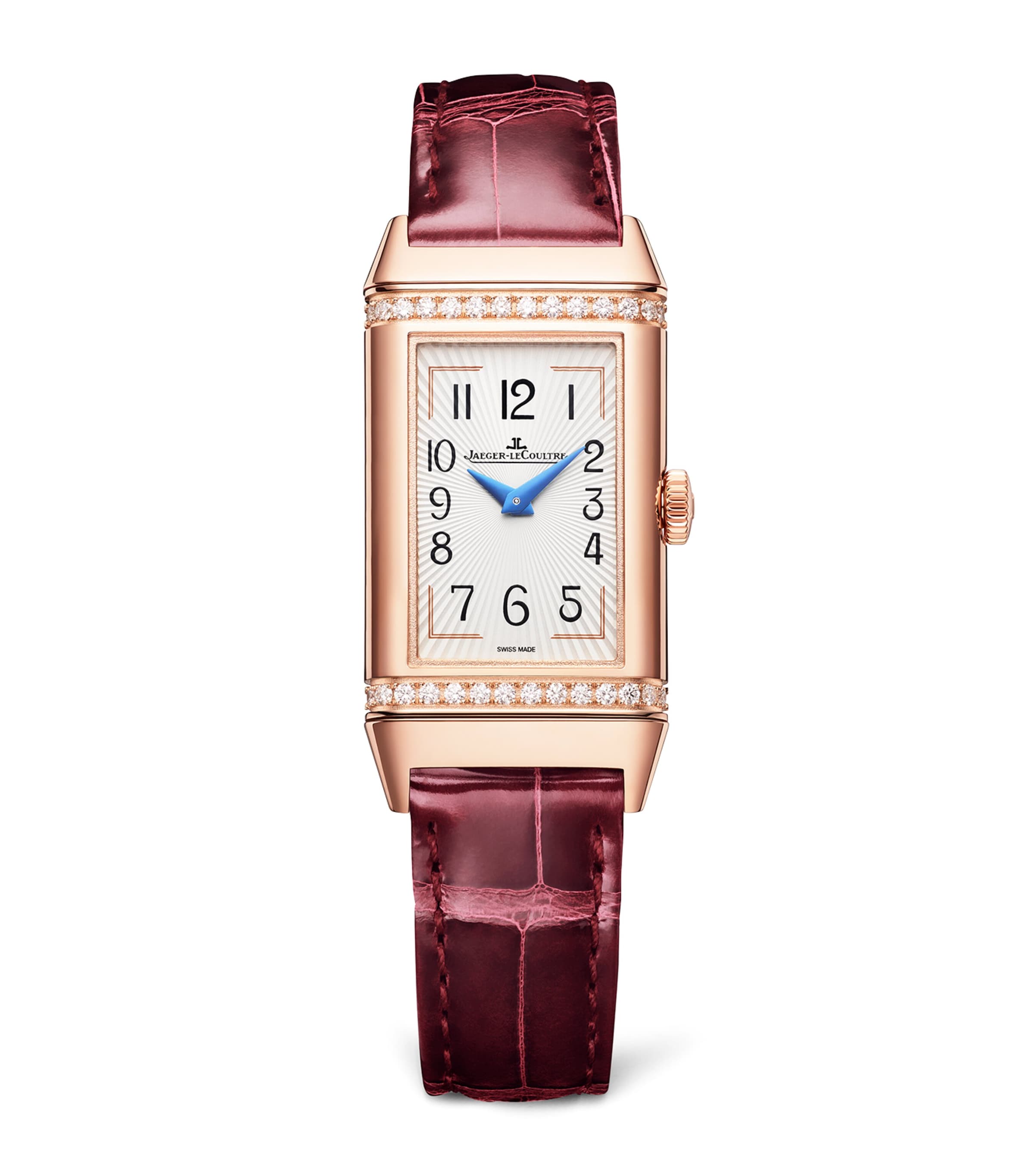 Jaeger-LeCoultre Pink Gold and Diamond Reverso One Duetto Watch 20mm