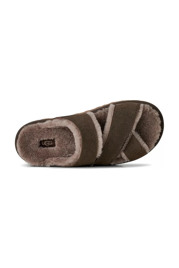UGG W Greenport Cross Strap Slide Süet Terlik