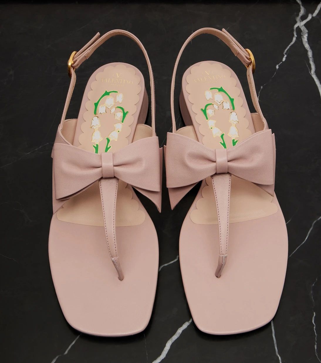 Valentino Garavani - Bowow 25 leather thong sandals