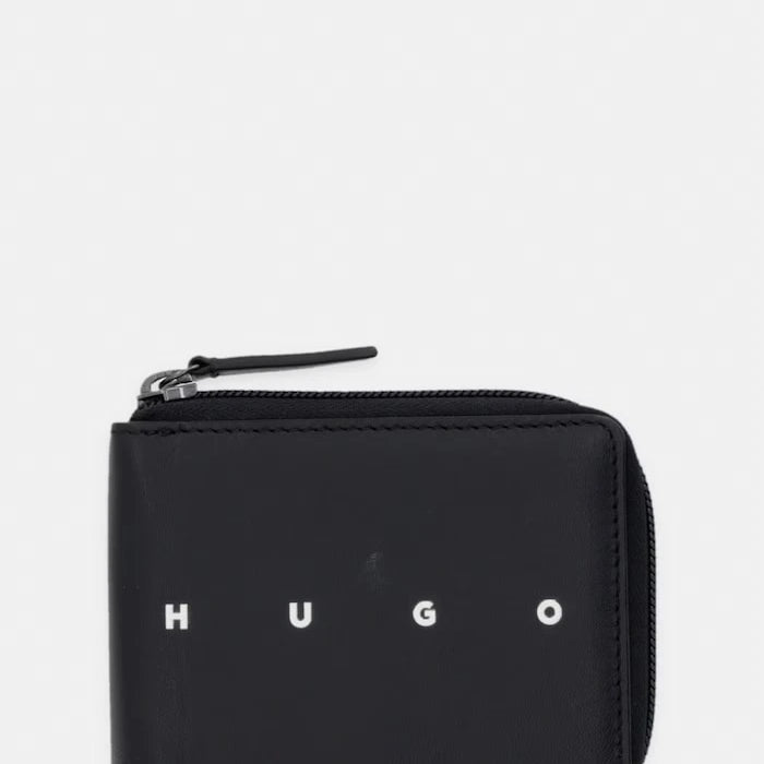 HUGO портфейл мъжки от кожа REHX_ziparound