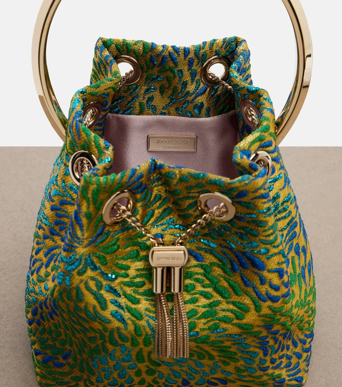 Jimmy Choo - Bon Bon brocade bucket bag