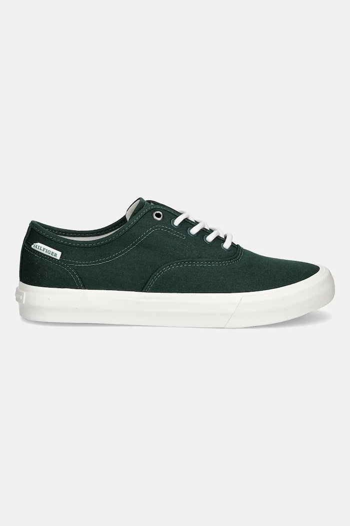 Ниски кецове Tommy Hilfiger TH HI VULC LOW OXFORD TWILL