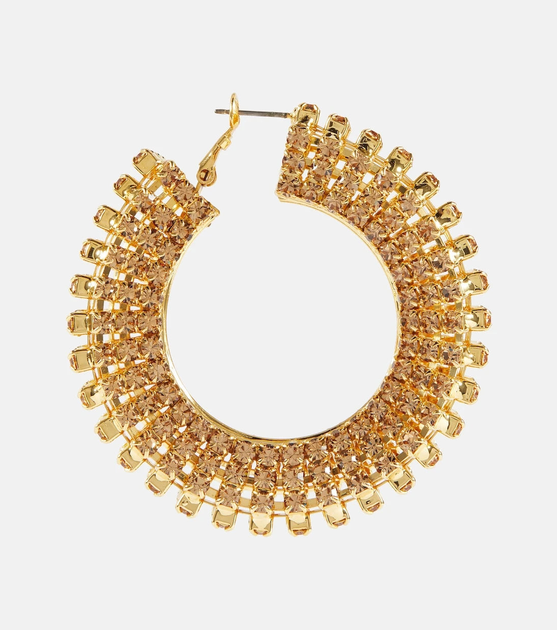 Magda Butrym - Crystal-embellished hoop earrings