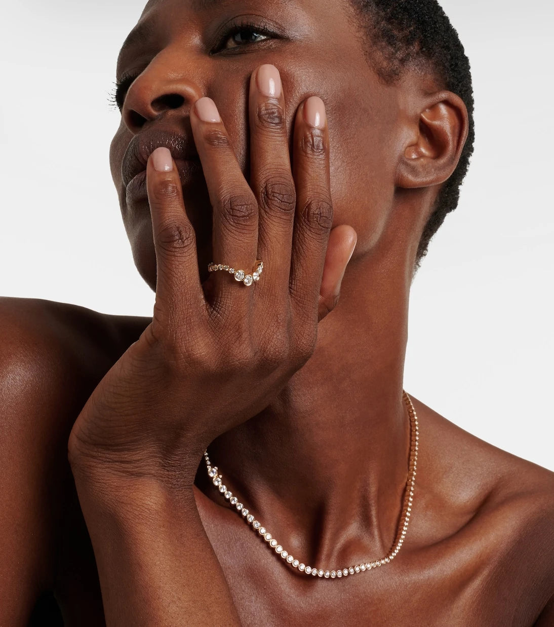 Sophie Bille Brahe - Ensemble Ocean 18kt gold ring with diamonds