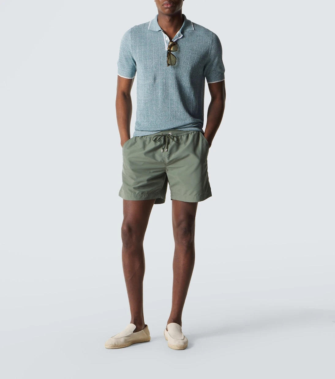 Fedeli - Dodo linen and cotton polo shirt