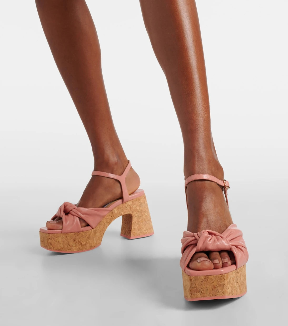 Jimmy Choo - Heloise 95 leather platform sandals