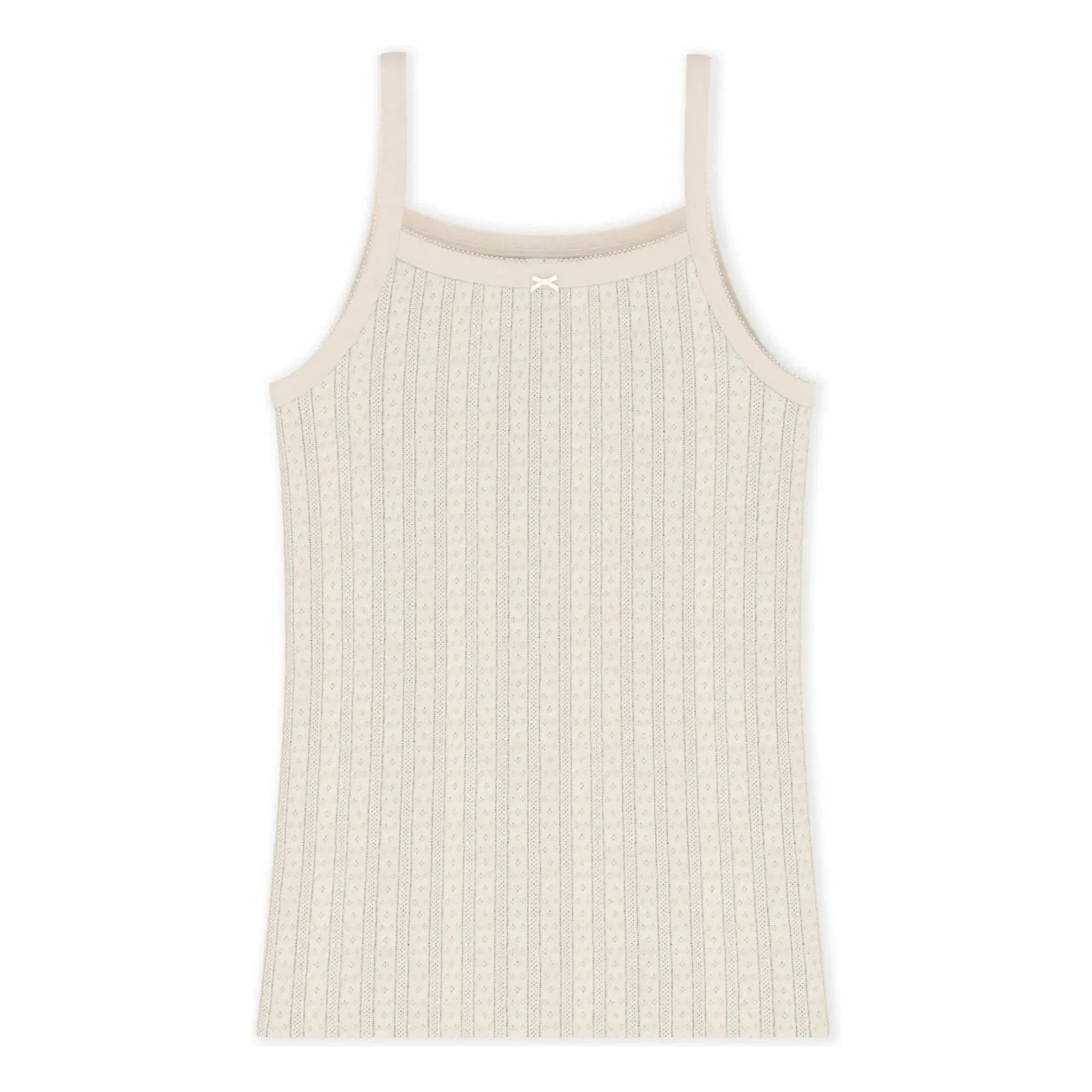 Petit Bateau - Openwork tank top | Ecru