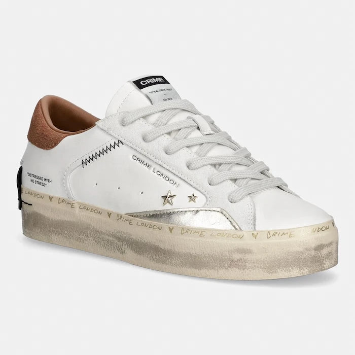 Crime London DISTRESSED PLATFORM маратонки дамски от кожа