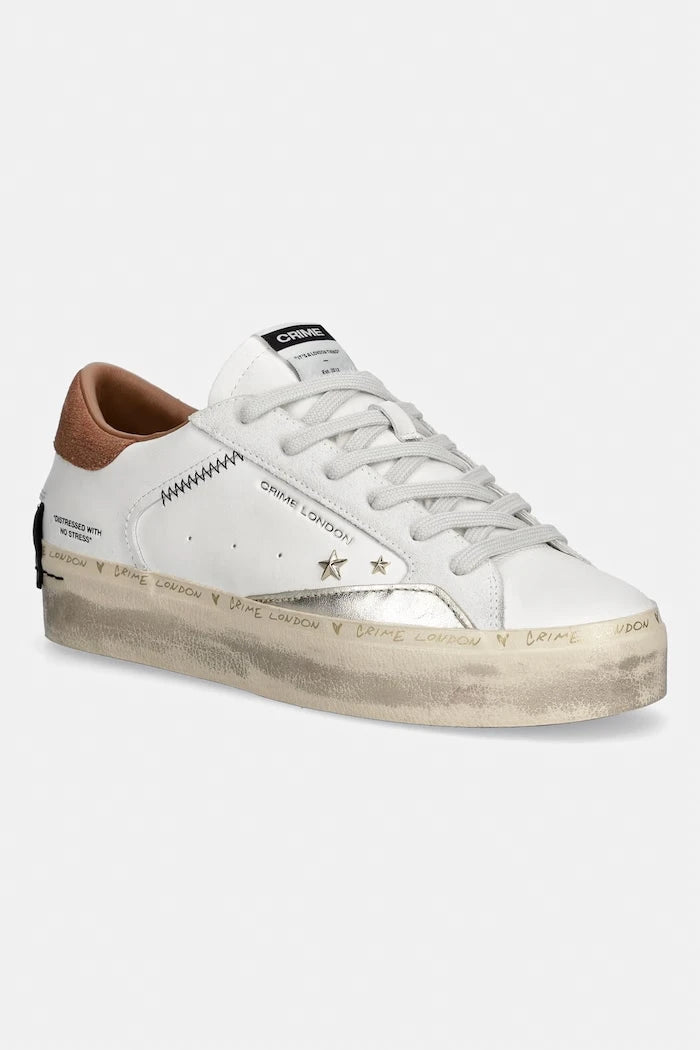 Crime London DISTRESSED PLATFORM маратонки дамски от кожа