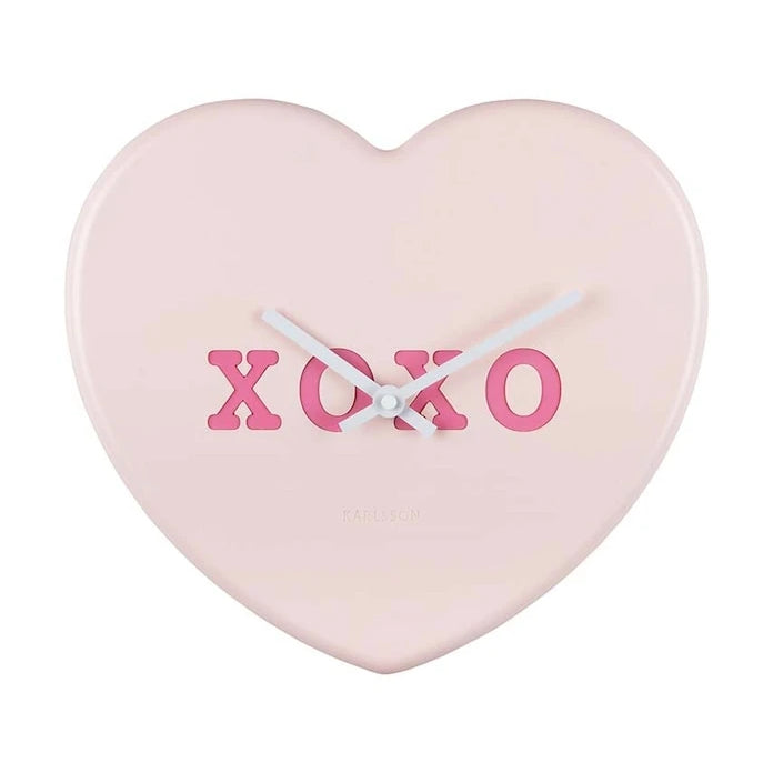 Стенен часовник Karlsson Heart Candy