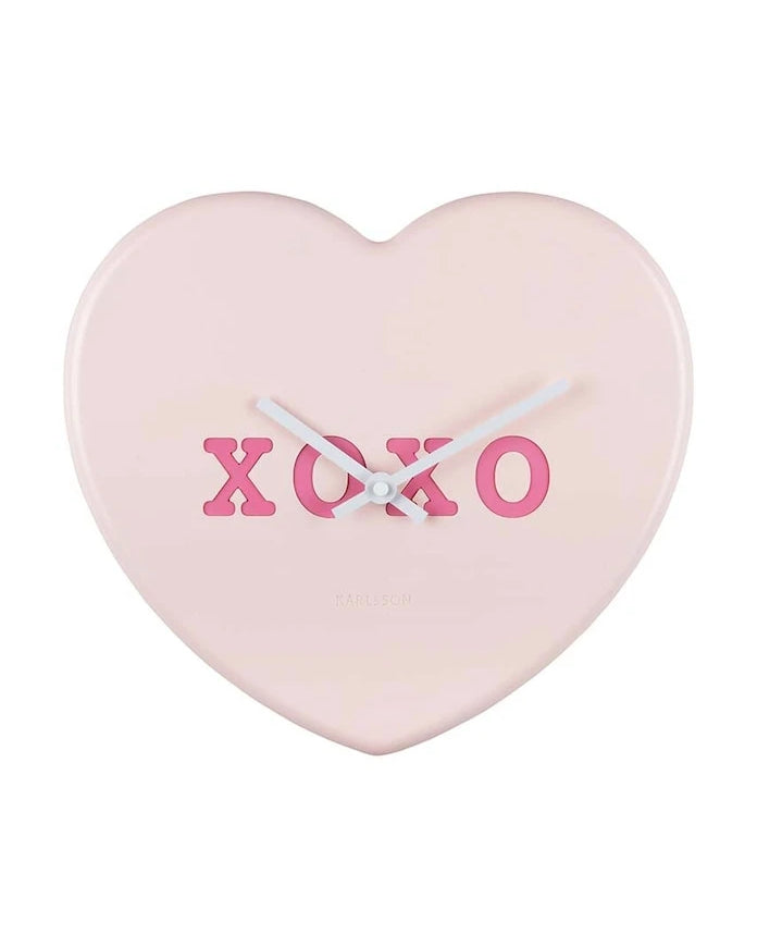 Стенен часовник Karlsson Heart Candy