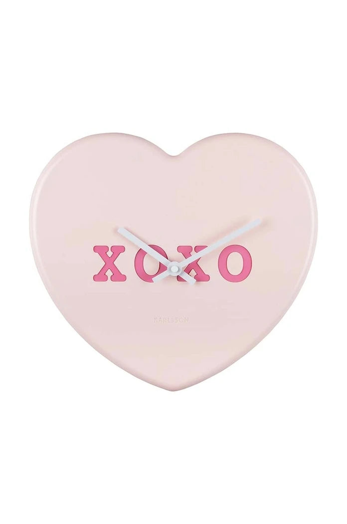 Стенен часовник Karlsson Heart Candy