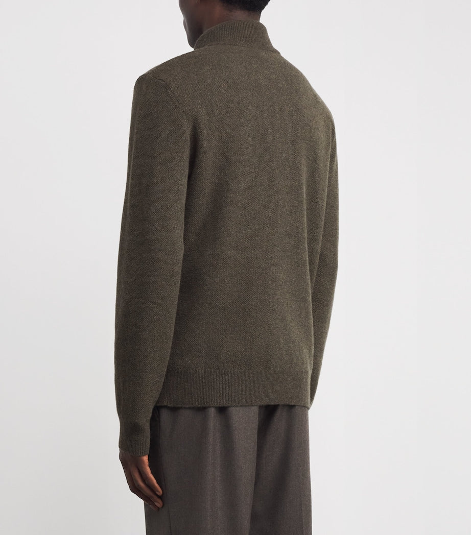 Cashmere Quarter-Zip Sweater
