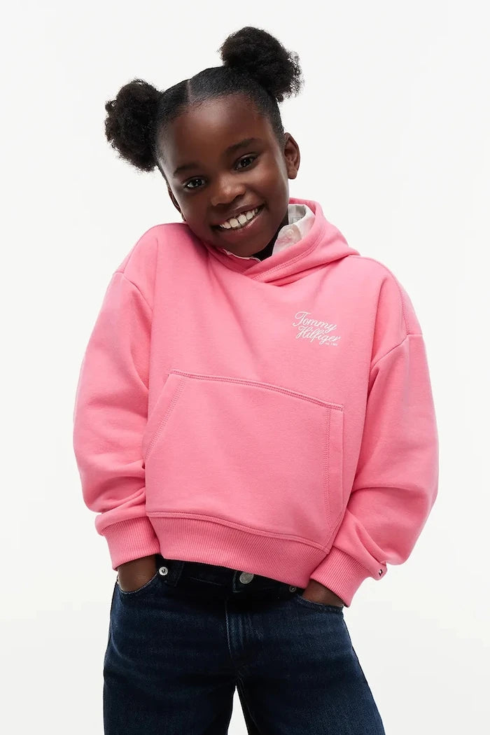 Kapüşonlu çocuk pamuklu sweatshirt