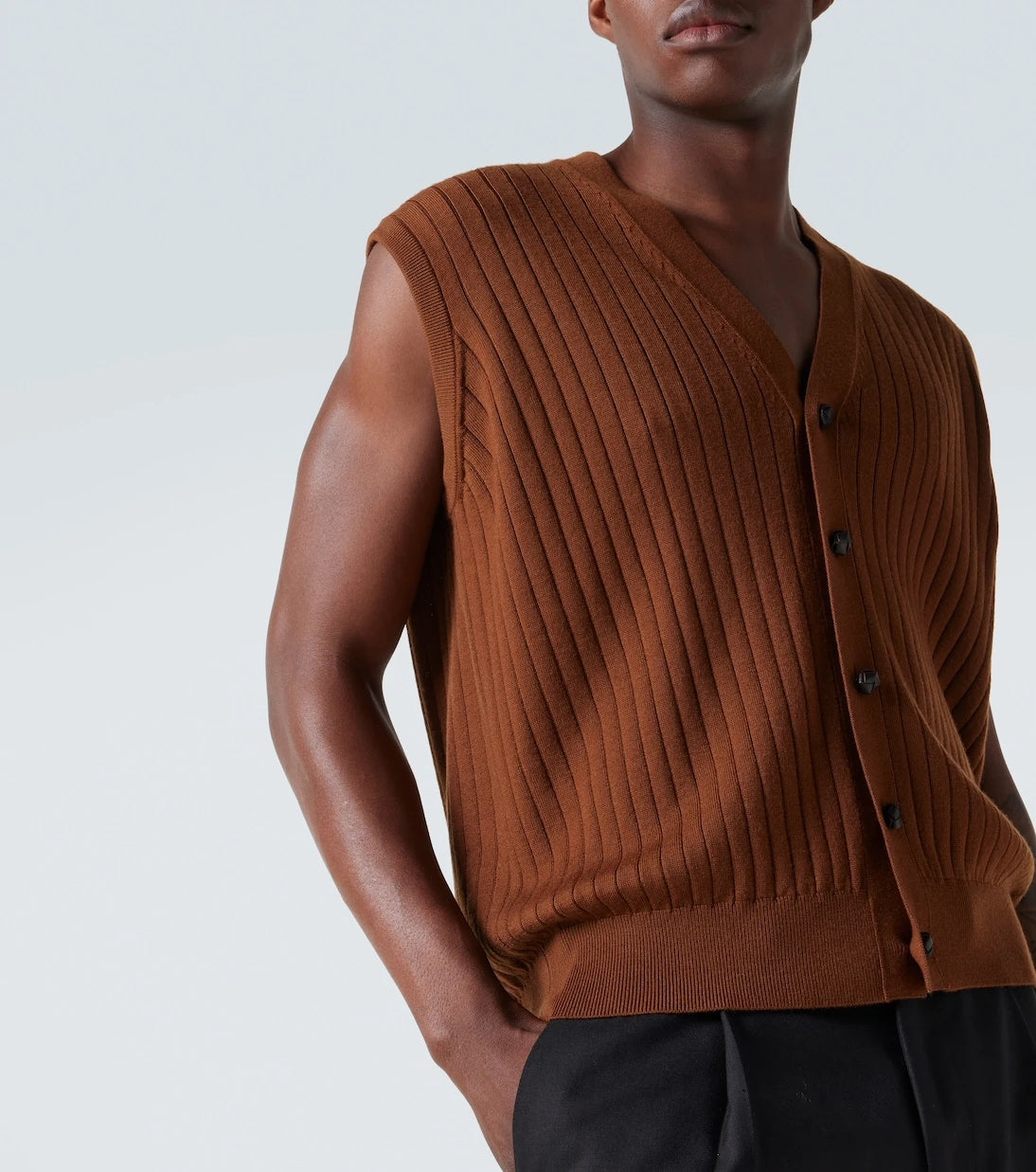Bottega Veneta - Ribbed-knit wool sweater vest
