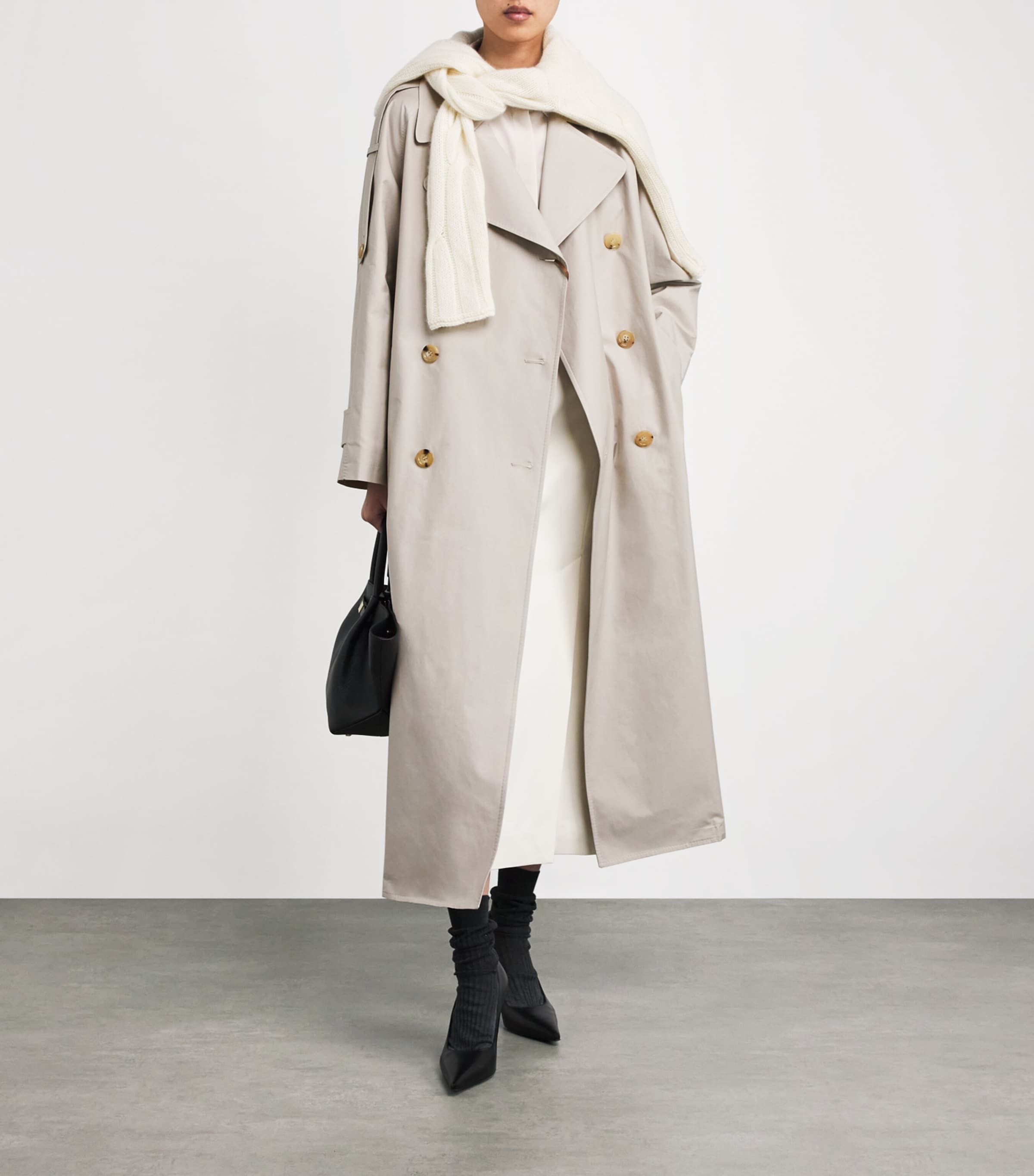 Belted Trench Coat ECRU
