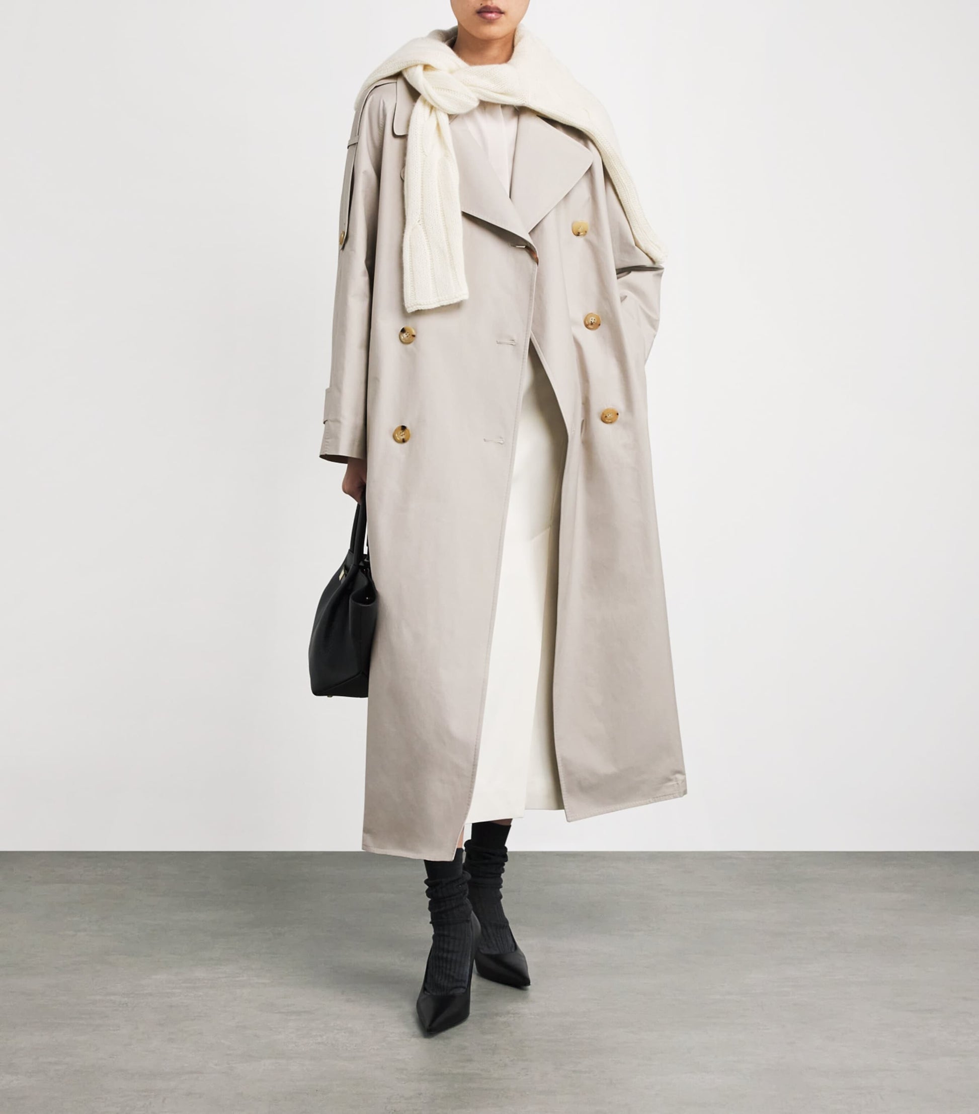 Belted Trench Coat ECRU